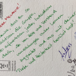 Grußkarte an die Kursleiterin
